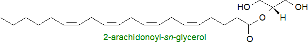 Formula of 2-arachidonoylglycerol