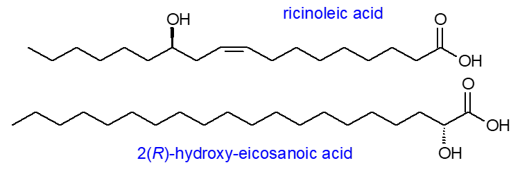 Formula of ricinoleic acid