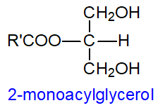 Formula of a monoacylglycerol