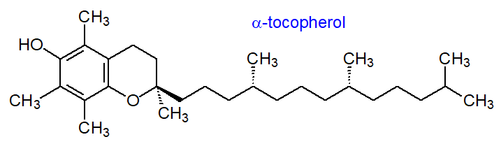 Formula of alpha-tocopherol