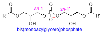 Formula of bis(monoacylglycero)phosphate