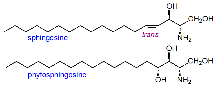 Formula of sphingoid bases