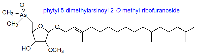 Formula of phytyl 5-dimethylarsinoyl-2-O-methyl-ribofuranoside