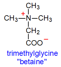 Structure of betaine