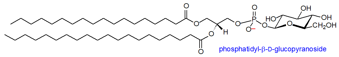 Formula of phosphatidylglucoside