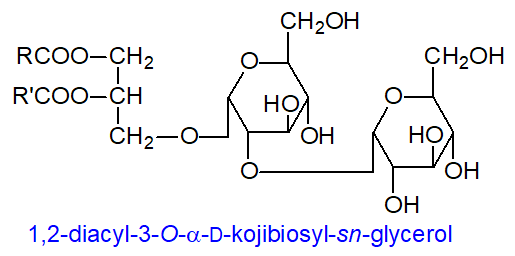 Formula of lysyl-glucosyl-diacylglycerol