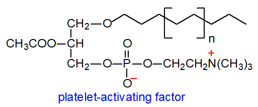 Formula of platelet-activating factor
