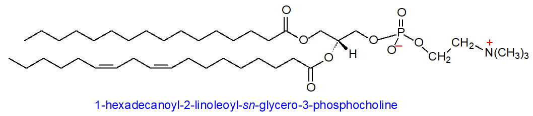 Formulae for phosphatidylcholine