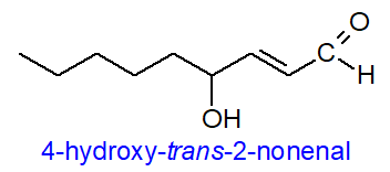 Formula of 4-hydroxy-trans-2-nonenal