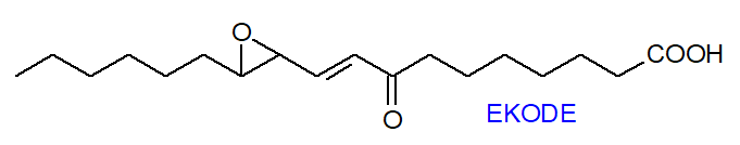 An epoxyketooctadecenoic acid isomer (EKODE)