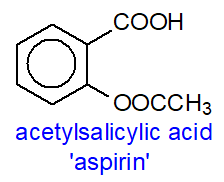 Formula of aspirin - salicylic acid