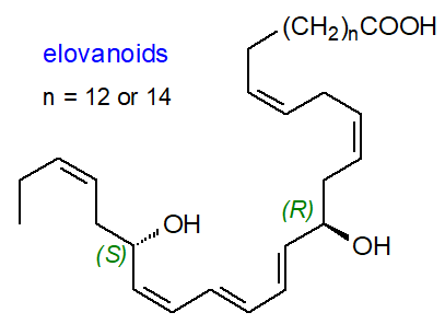 Formulae of elovanoids