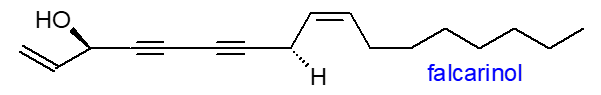 Formula of falcarinol