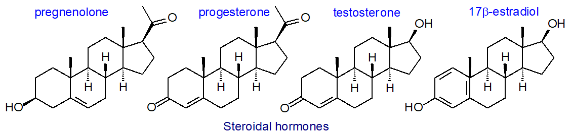 Examples of steroidal hormones