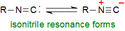 Isonitrile resonance forms