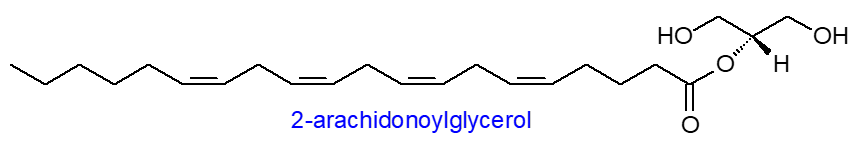 Formula for 2-arachidonoylglycerol
