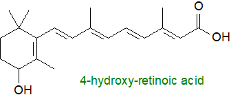 Formula of 4-hydroxy-retinoic acid
