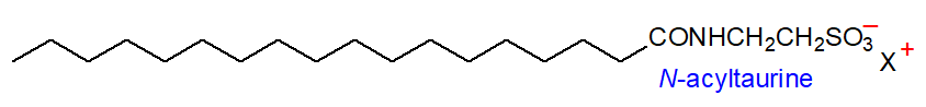 Formula of N-acyltaurines