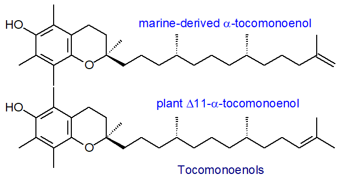 Formulae of some tocomonoenols
