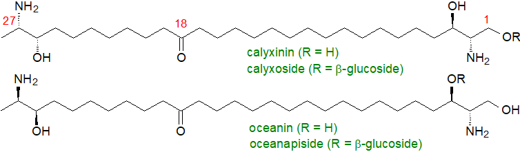 Formulae and formation of deoxy- and desoxymethyl-sphingoid bases