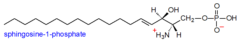 Formula of sphingosine-1-phosphate
