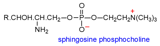 Formula - sphingosine phosphocholine and N-palmitoyl-O-phosphocholineserine
