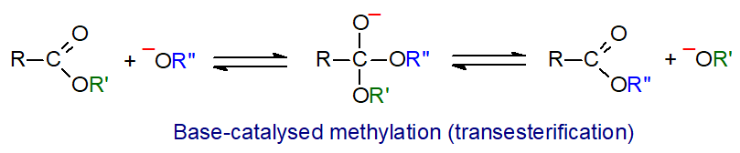 Base-catalysed methylation