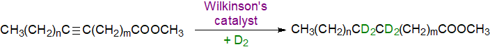 Deuteration of triple bonds