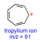 Formula of a tropylium ion