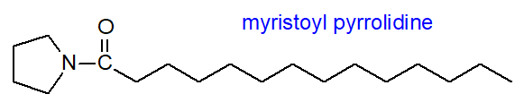 Formula of myristoyl pyrrolidine