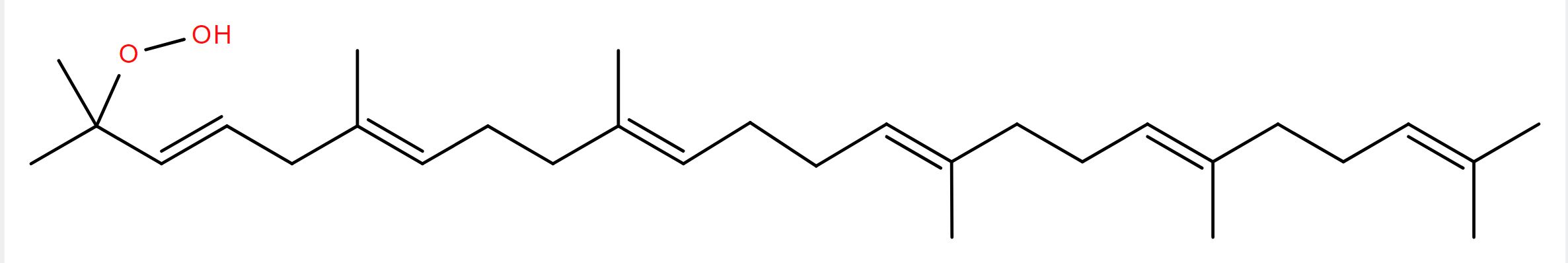 Structural drawing of 2-hydroperoxysqualene